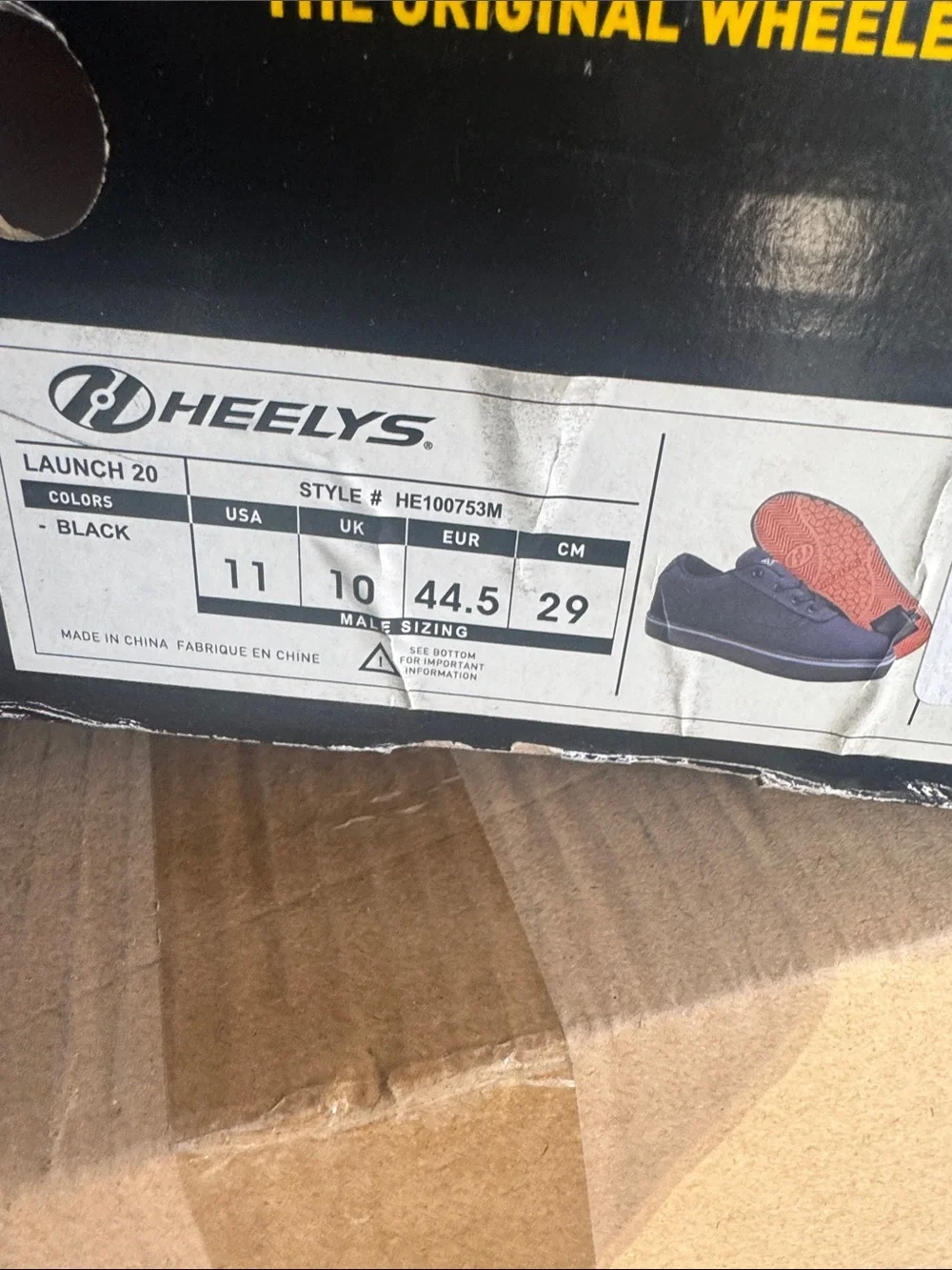 Heelys Black Men's Canvas Lace-Up Skate Sneakers - Picture 6 of 6